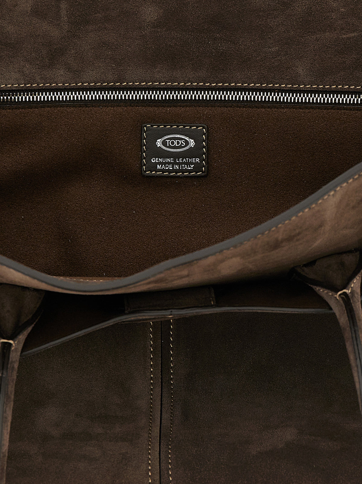 Sac à main Tod's en cuir de veau marron