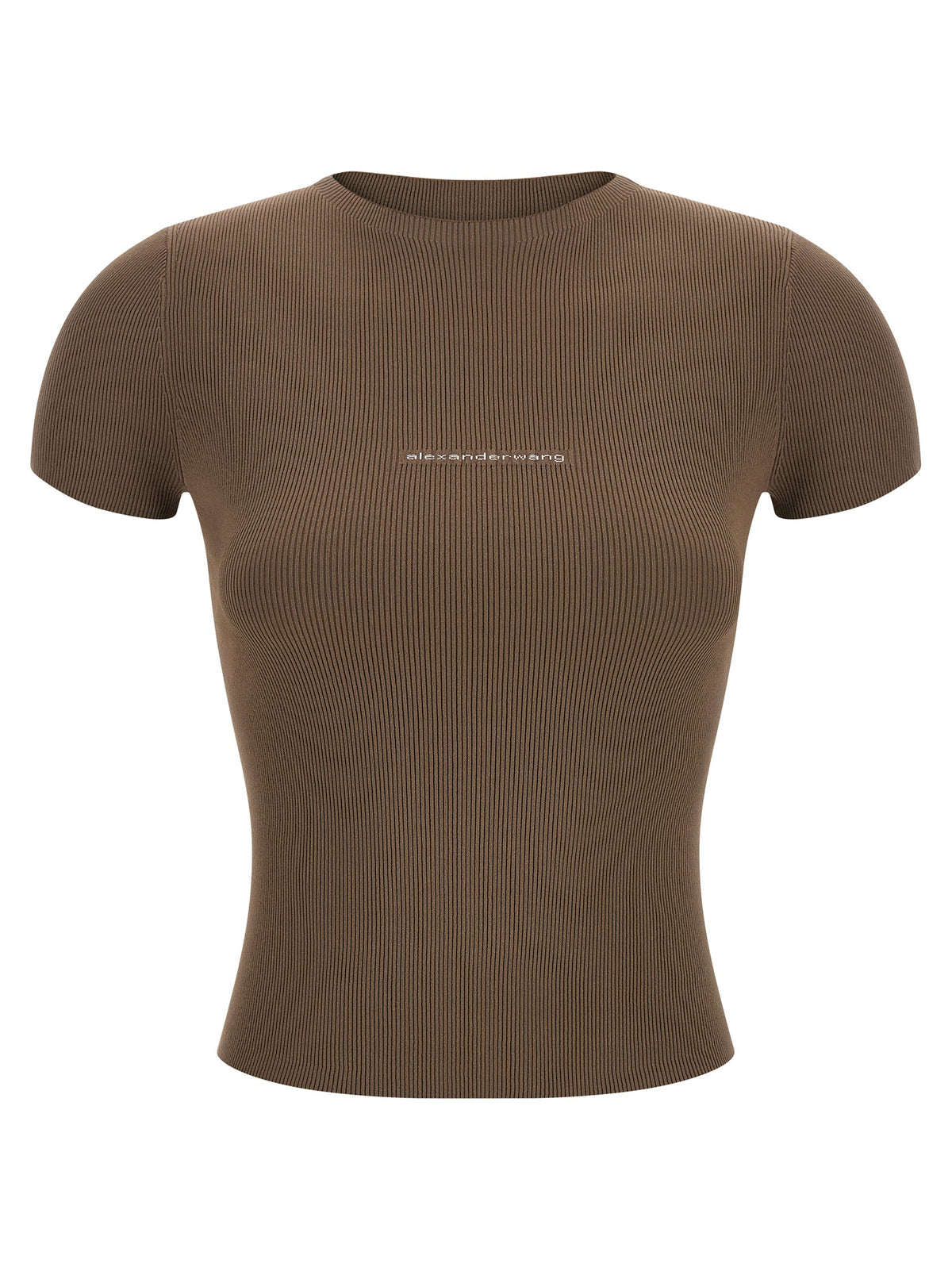 T-shirt Alexander Wang en polyamide marron