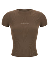 T-shirt Alexander Wang en polyamide marron