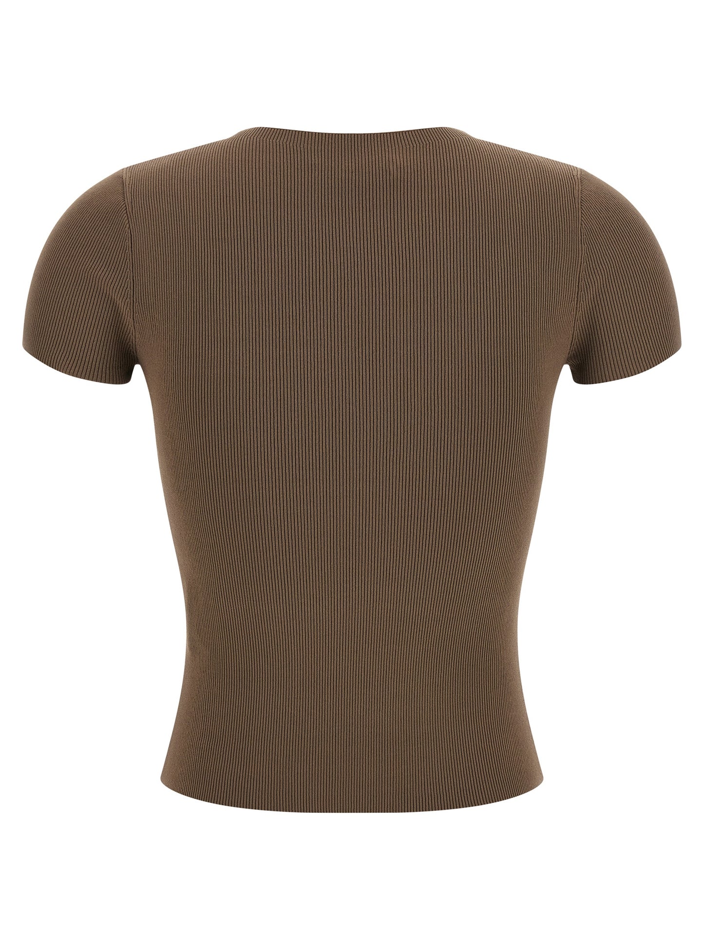 Alexander Wang Brown Polyamide T-Shirt