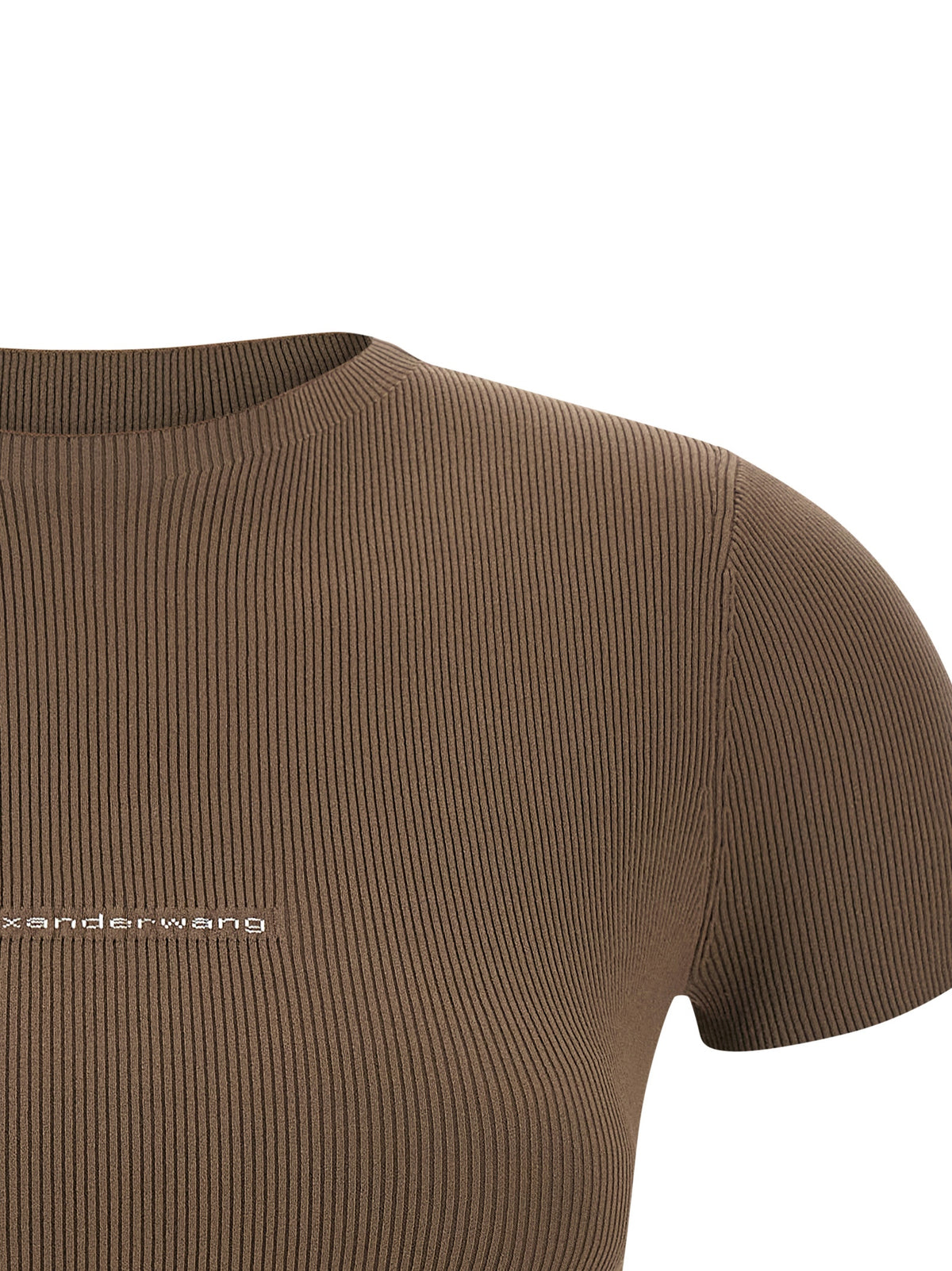 T-shirt Alexander Wang en polyamide marron
