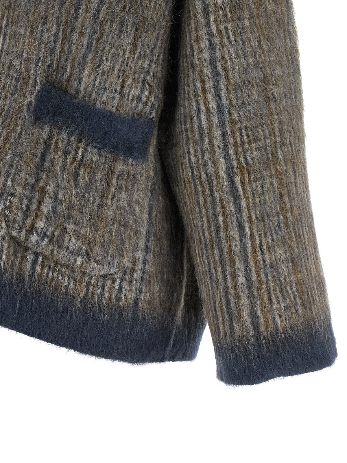 Cardigan en laine gris Brunello Cucinelli
