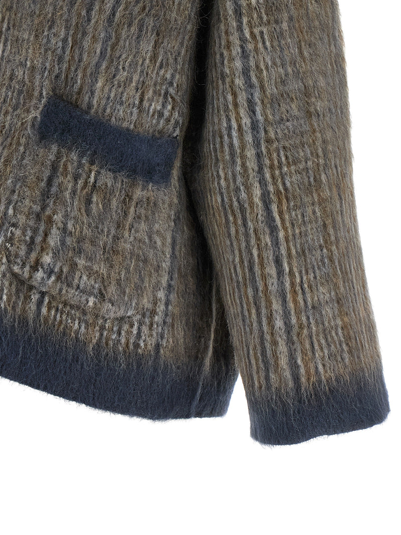 Brunello Cucinelli Gray Wool Cardigan