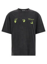 T-shirt Off-White en coton noir