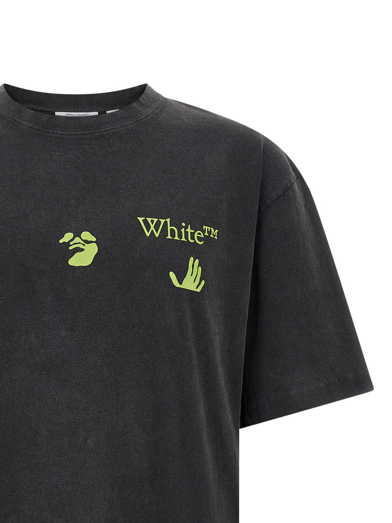 Off-White Black Cotton T-Shirt
