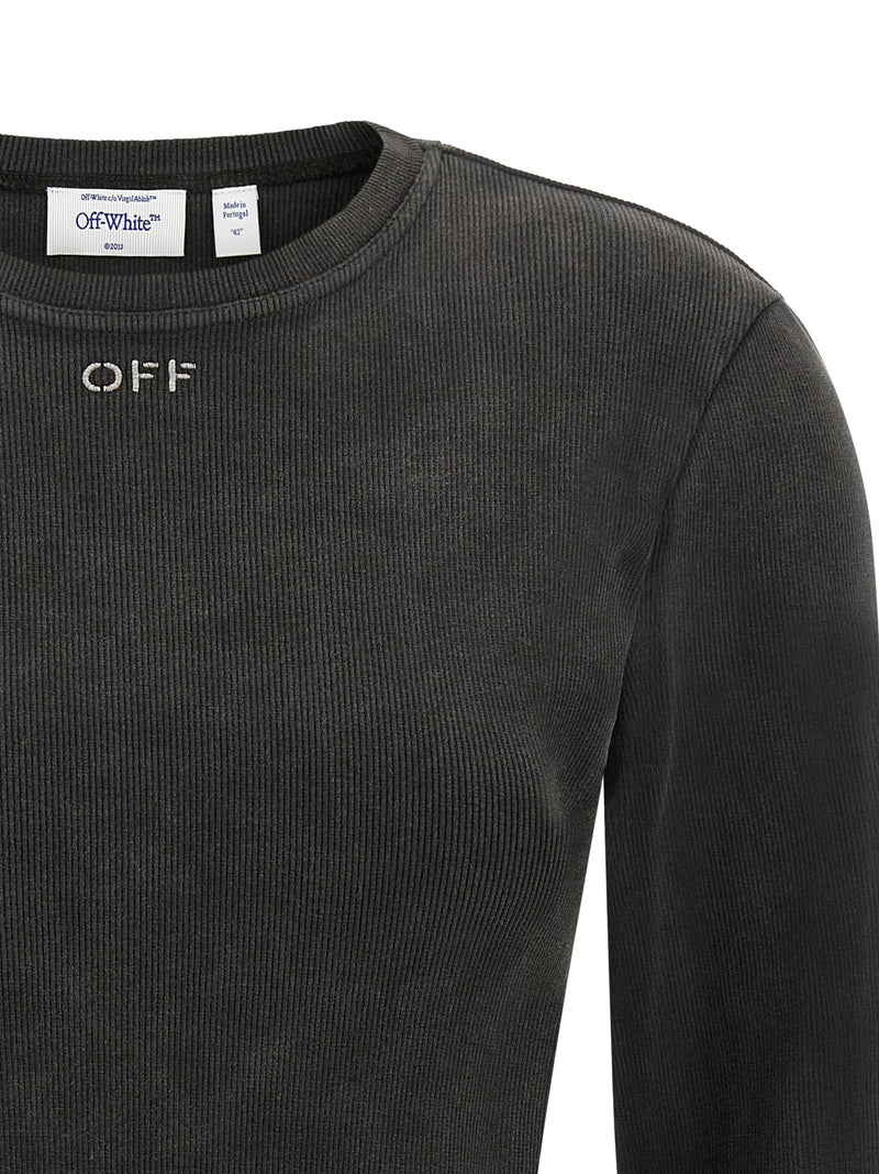 Off-White Black Cotton Sportswear