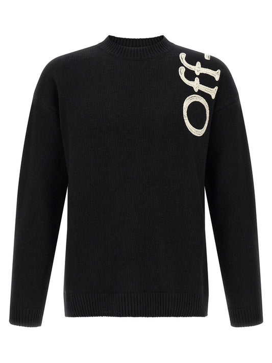 Off-White Bicolor Wool Cardigan
