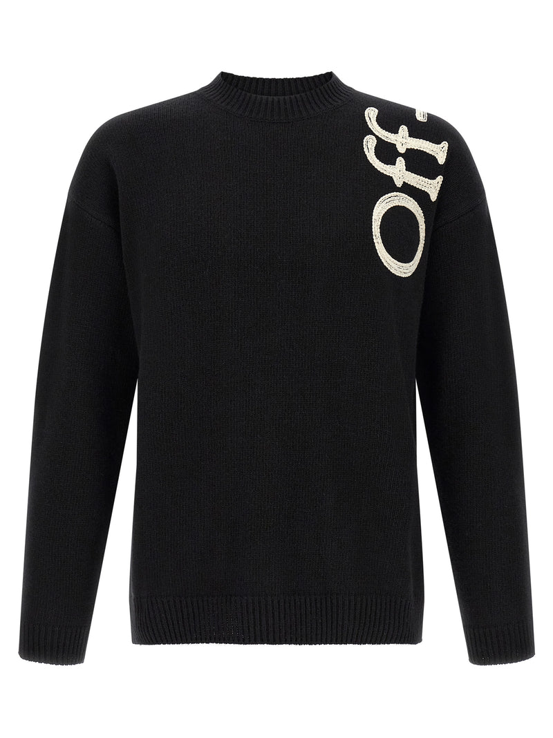 Off-White Bicolor Wool Cardigan
