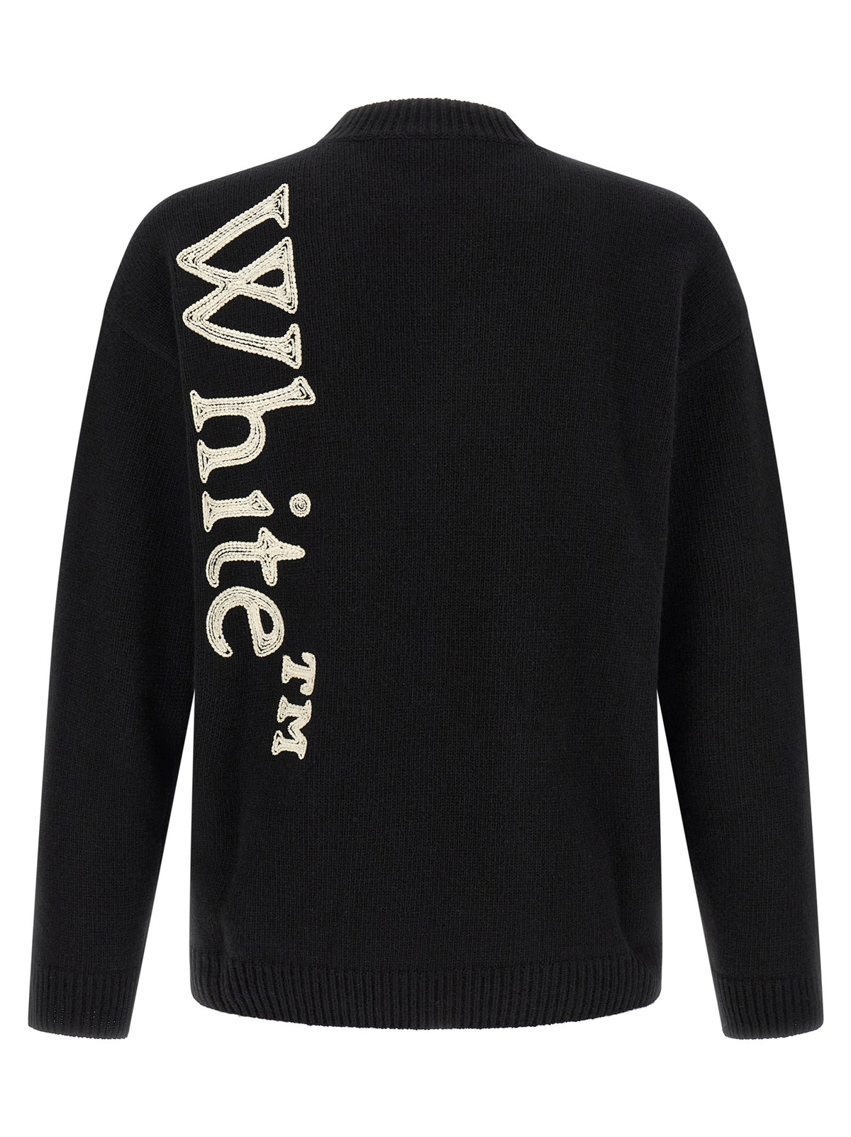 Cardigan bicolore en laine Off-White