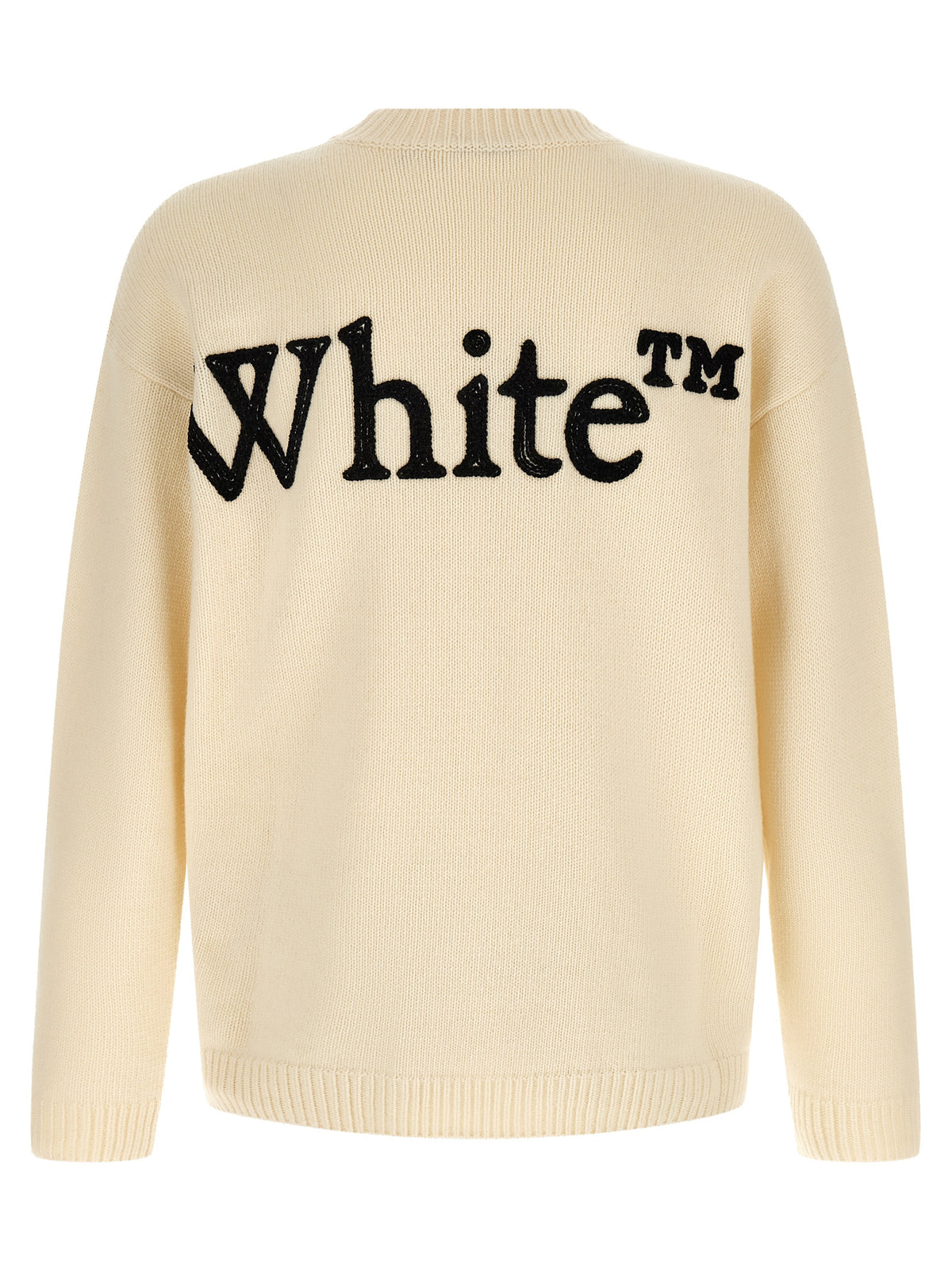 Cardigan Off-White en laine blanche