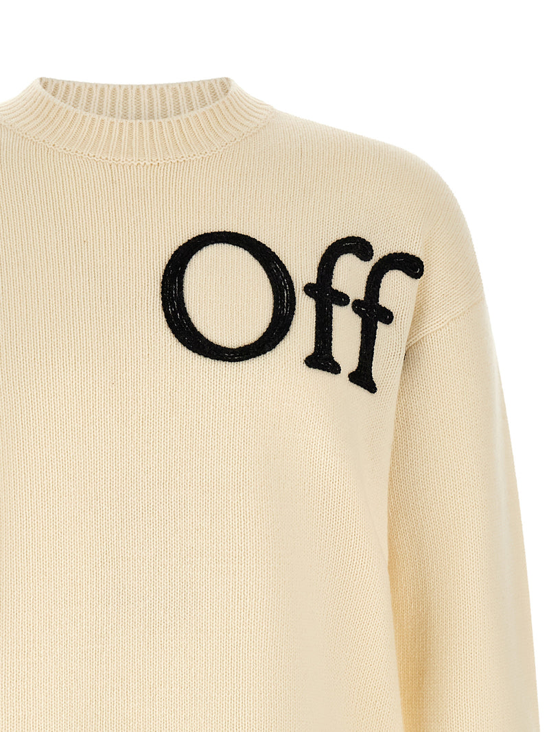 Off-White White Wool Cardigan