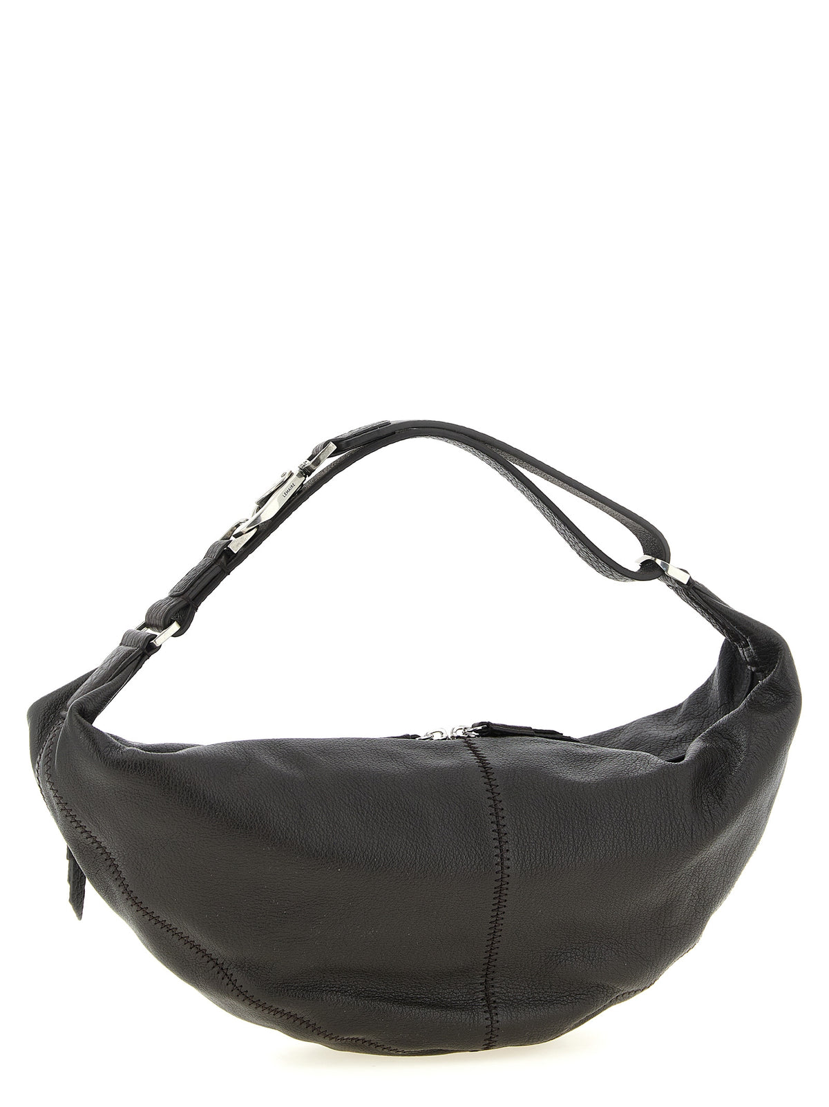 Sac bandoulière Lemaire en cuir de veau marron