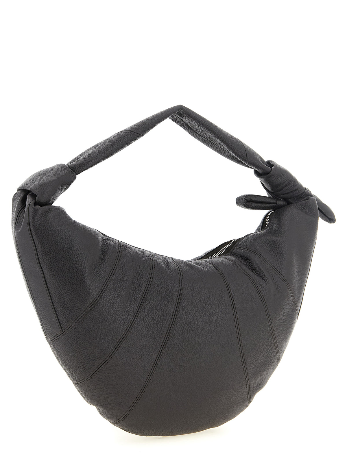 Sac bandoulière Lemaire en cuir de veau marron