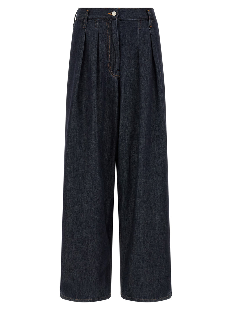Dries Van Noten Blue Cotton Relaxed Fit Jeans