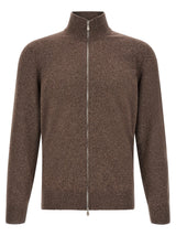 Brunello Cucinelli Cardigan en Cachemire Marron