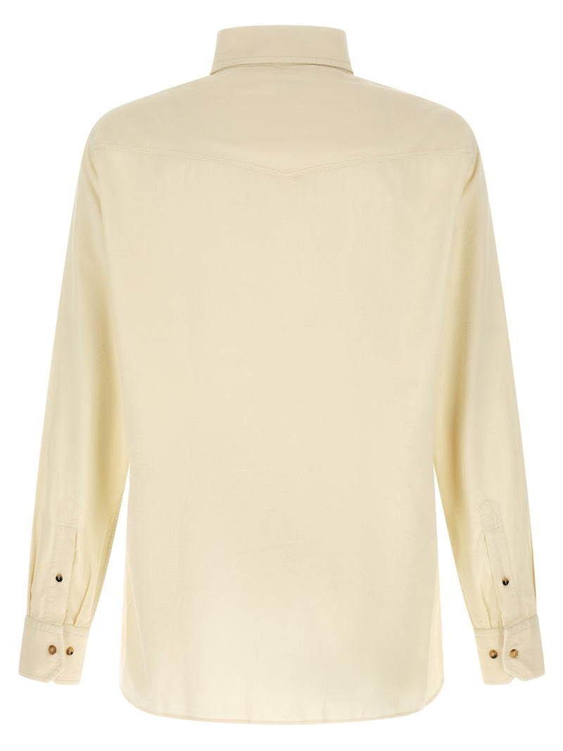 Brunello Cucinelli White Cotton Blouse
