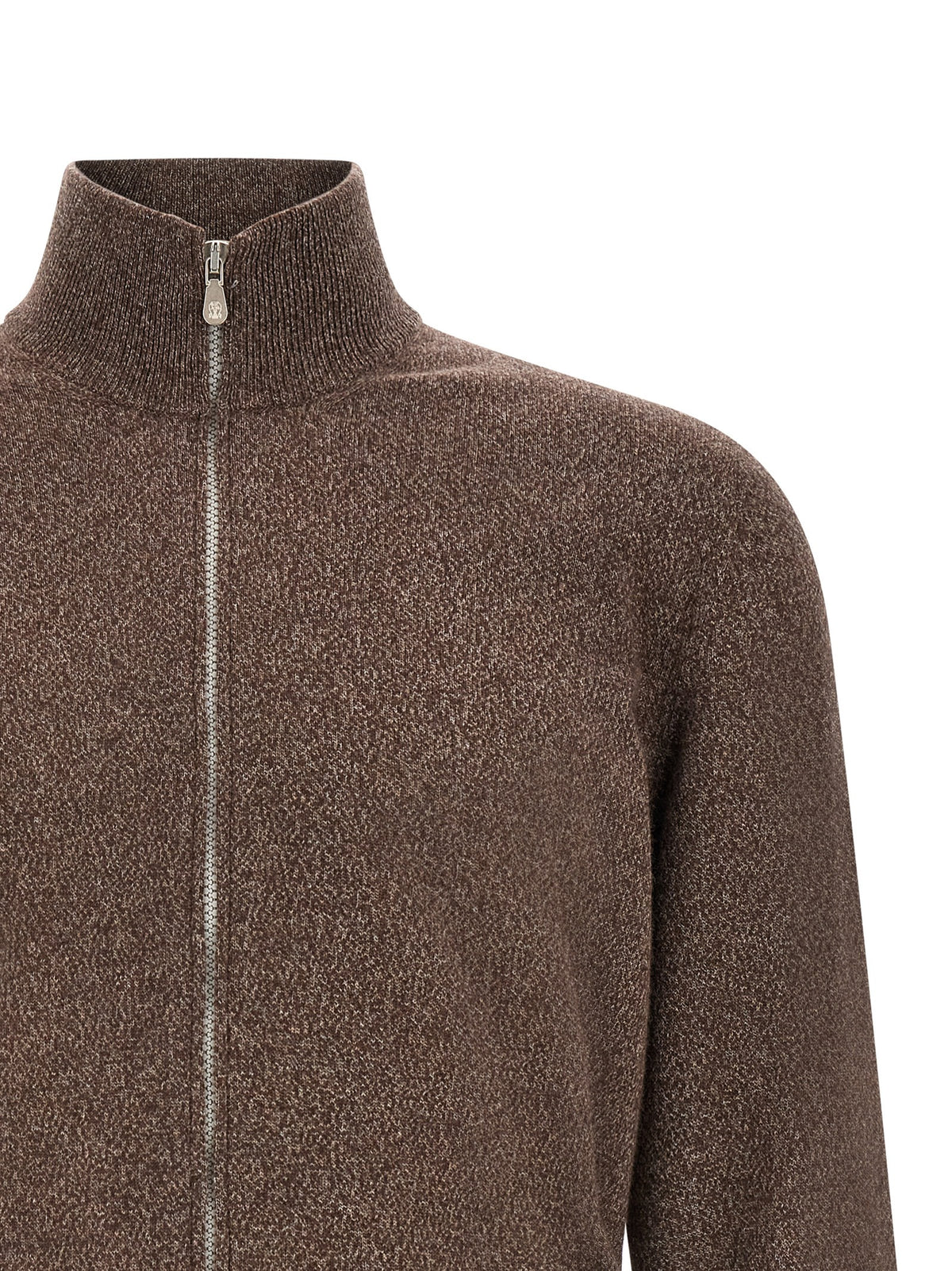 Brunello Cucinelli Cardigan en Cachemire Marron