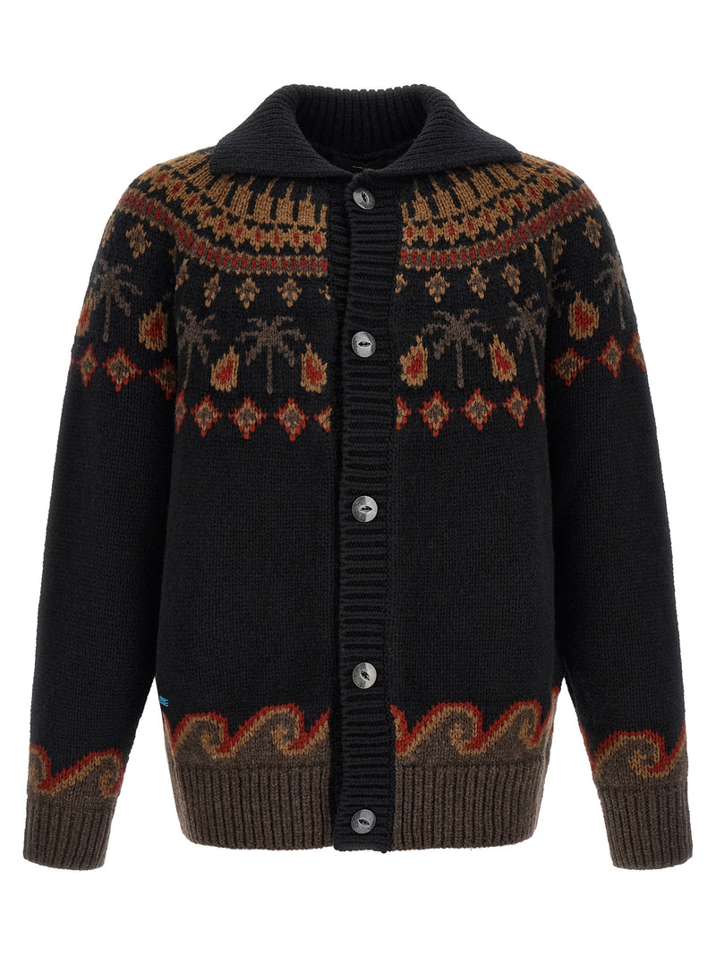 Alanui Black Wool Cardigan