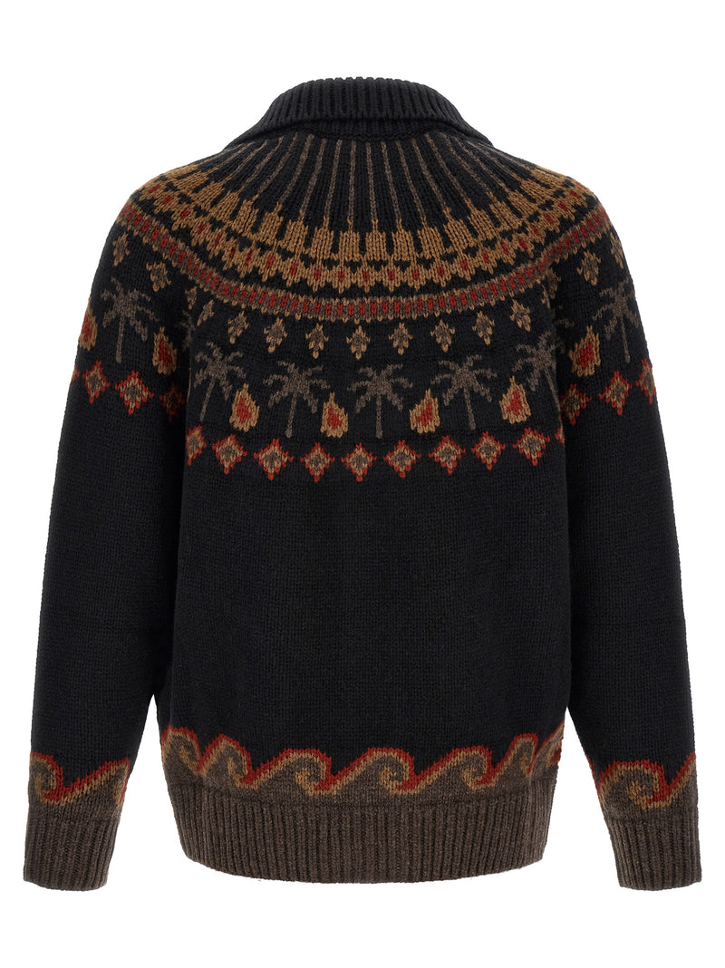 Alanui Black Wool Cardigan