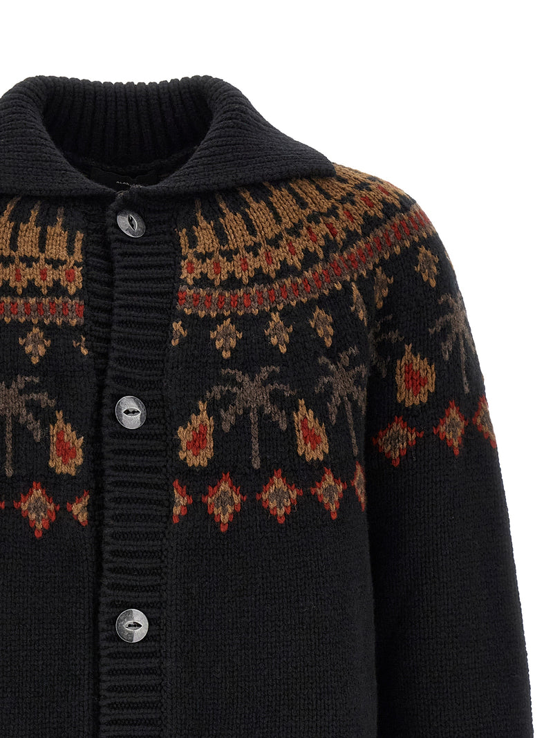 Alanui Black Wool Cardigan