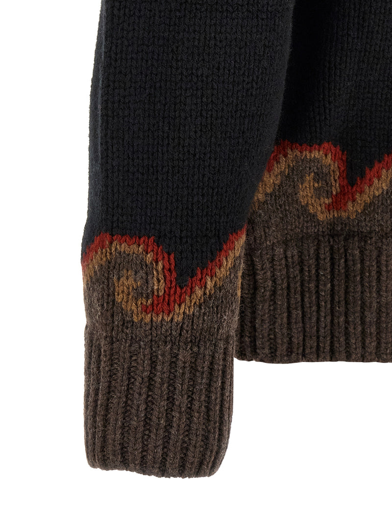 Alanui Black Wool Cardigan
