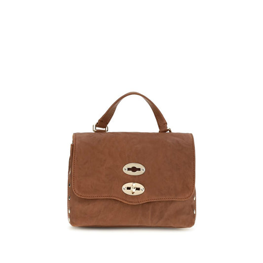 Zanellato Brown Suede Leather Shoulder Bag