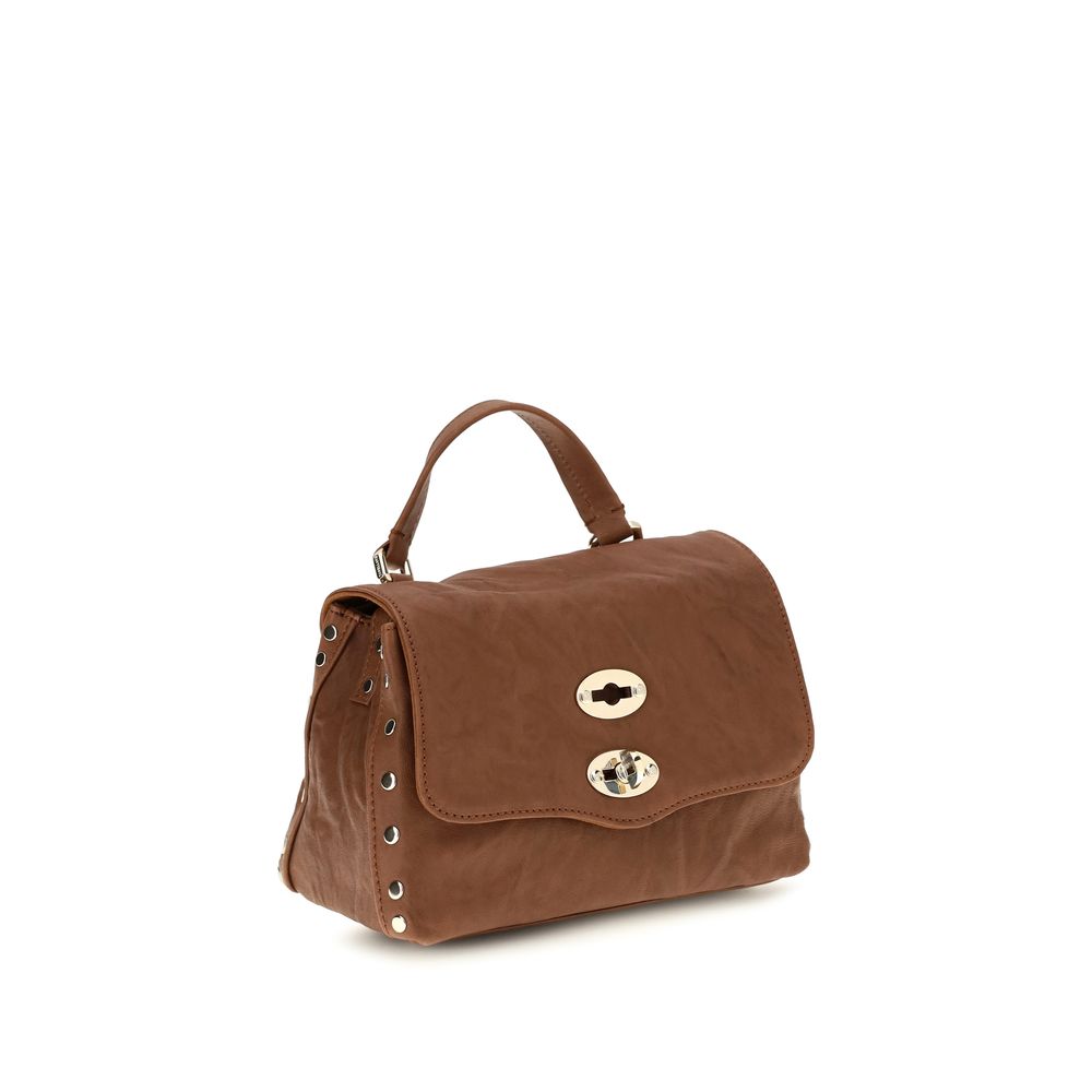 Sac Zanellato en cuir velours marron