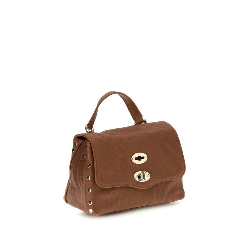 Zanellato Brown Suede Leather Shoulder Bag