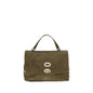 Zanellato Brown Suede Leather Shoulder Bag