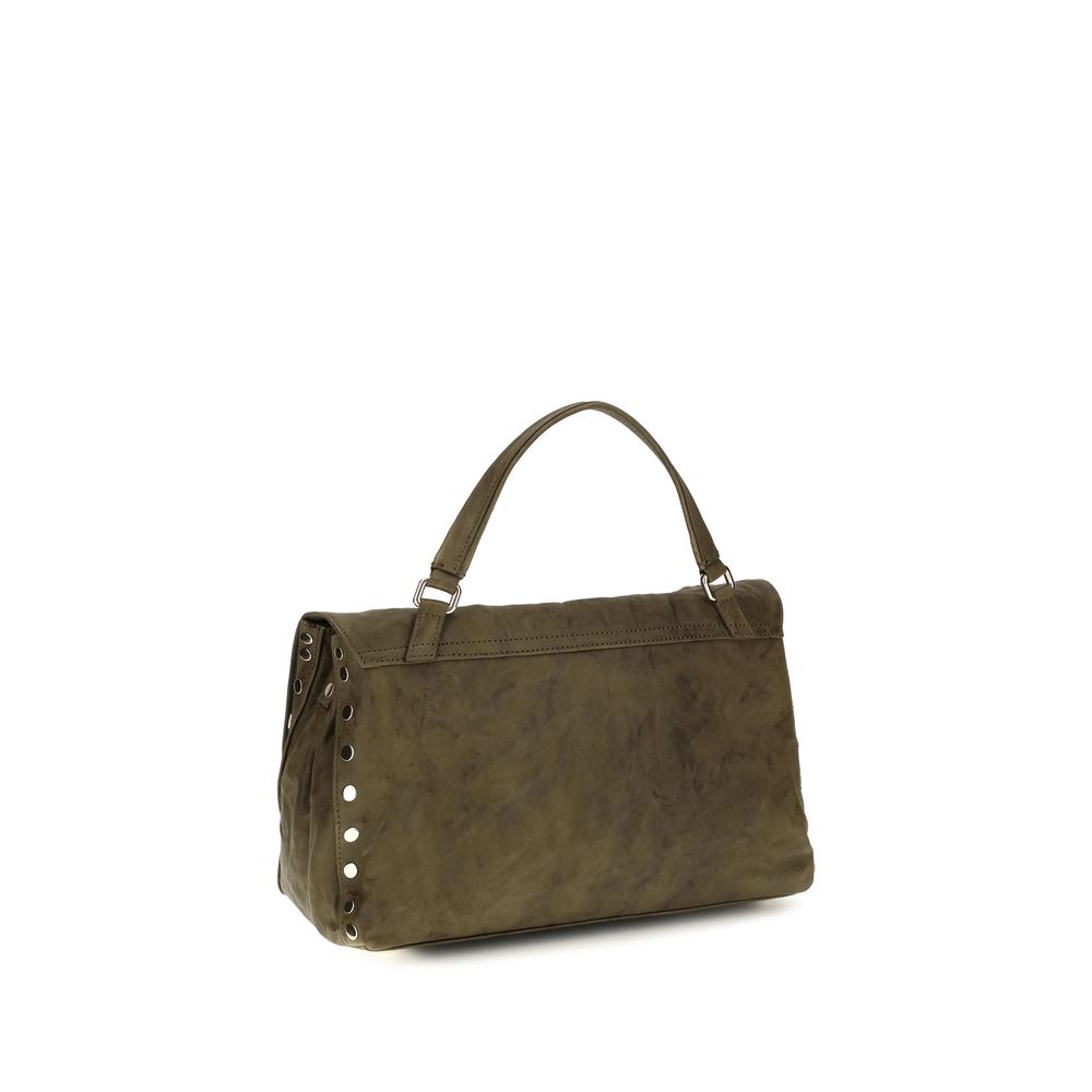 Sac Zanellato en cuir velours marron