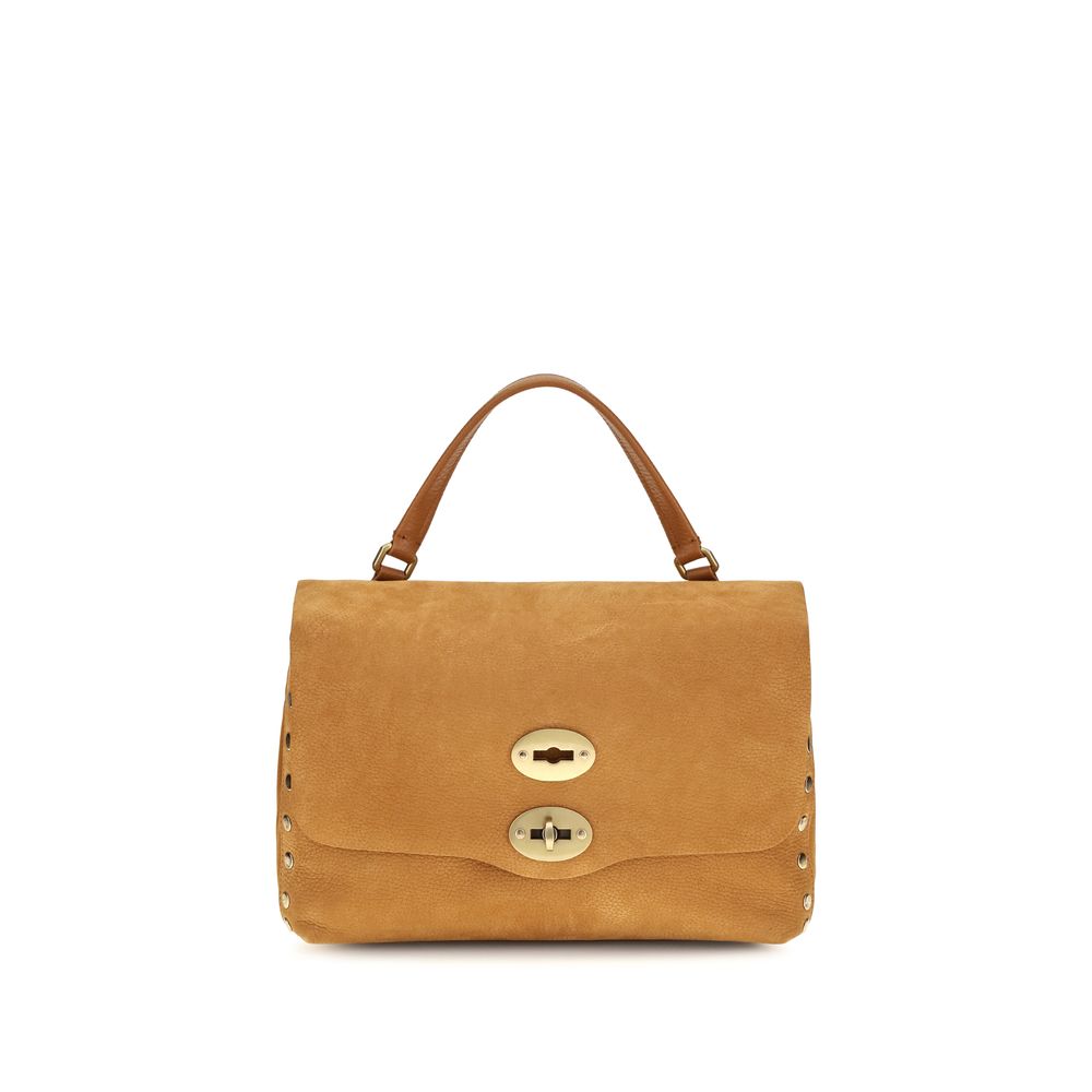 Sac à bandoulière en cuir suédé beige Zanellato