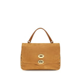 Sac à bandoulière en cuir suédé beige Zanellato