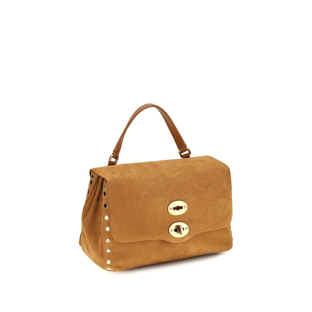 Sac à bandoulière en cuir suédé beige Zanellato