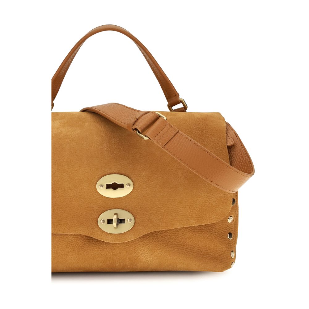 Sac à bandoulière en cuir suédé beige Zanellato