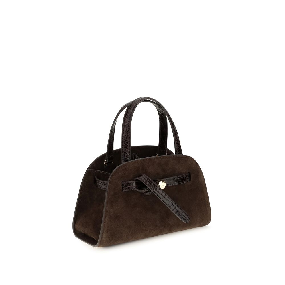 Sac à bandoulière en cuir suédé marron Tory Burch
