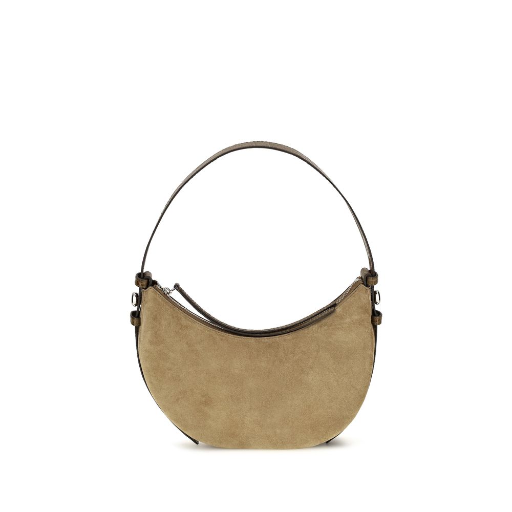 Sac à bandoulière en cuir suédé beige Tory Burch