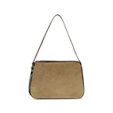 Sac à bandoulière en cuir suédé beige Tory Burch