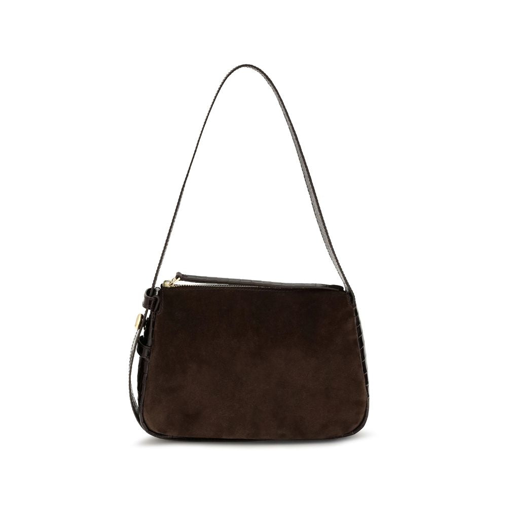 Sac à bandoulière en cuir suédé marron Tory Burch