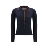Gilet en soie bleu Max Mara
