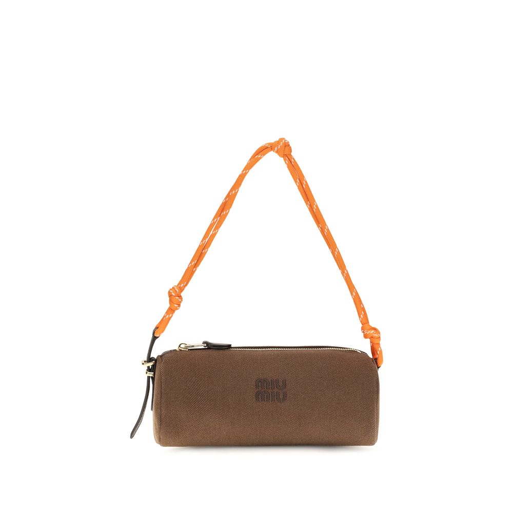 Portefeuille Miu Miu en coton marron