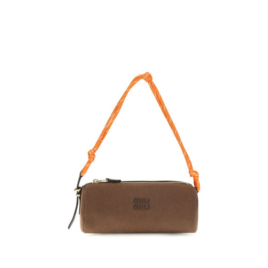 Miu Miu Brown Cotton Wallet