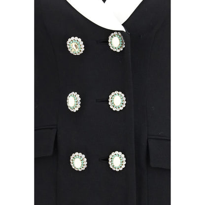 Self-Portrait Black Wool Oves Aries Blazer