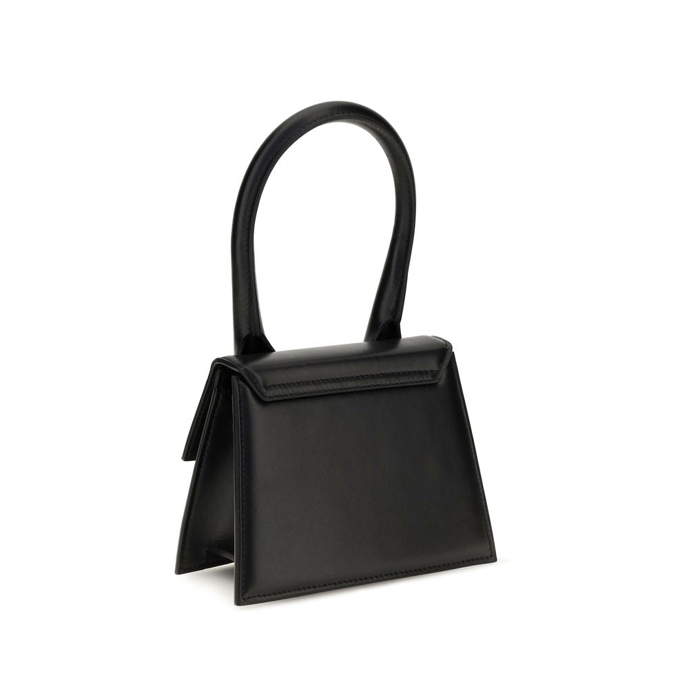 Jacquemus Sac à main en cuir de veau noir Bos Taurus