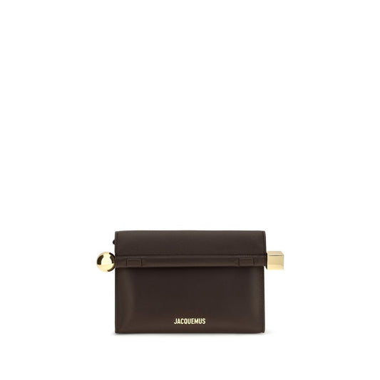 Jacquemus Brown Lamb Ovis Aries Aries Clutch Bag