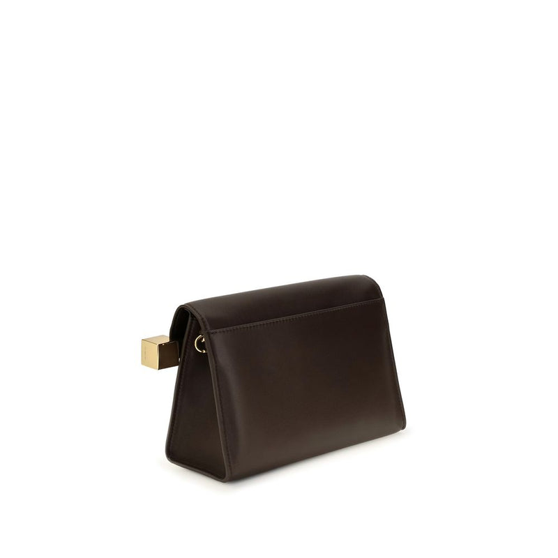 Jacquemus Brown Lamb Ovis Aries Aries Clutch Bag