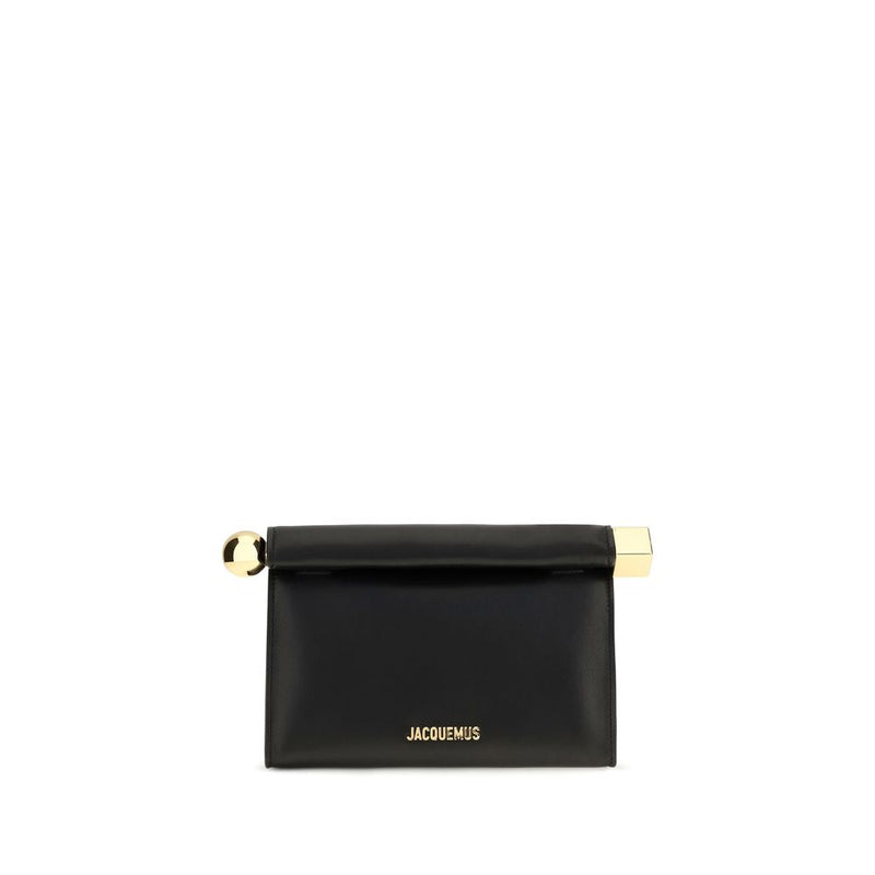 Jacquemus Black Lamb Ovis Aries Aries Clutch Bag
