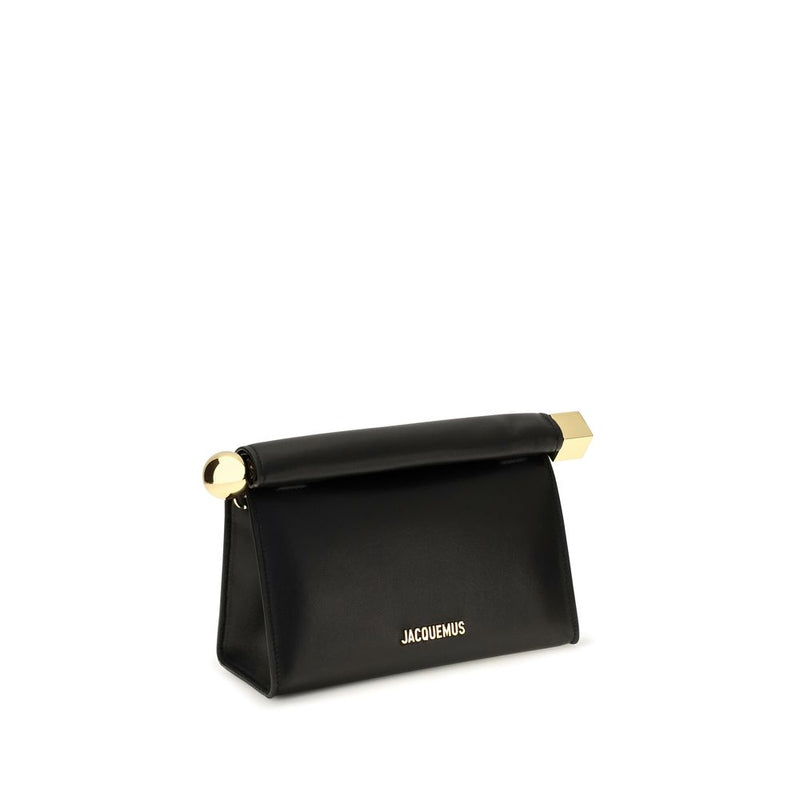 Jacquemus Black Lamb Ovis Aries Aries Clutch Bag