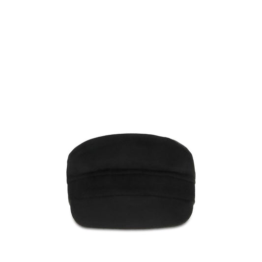 P.A.R.O.S.H. Black Wool Oves Aries Cap (Baseball Hat)