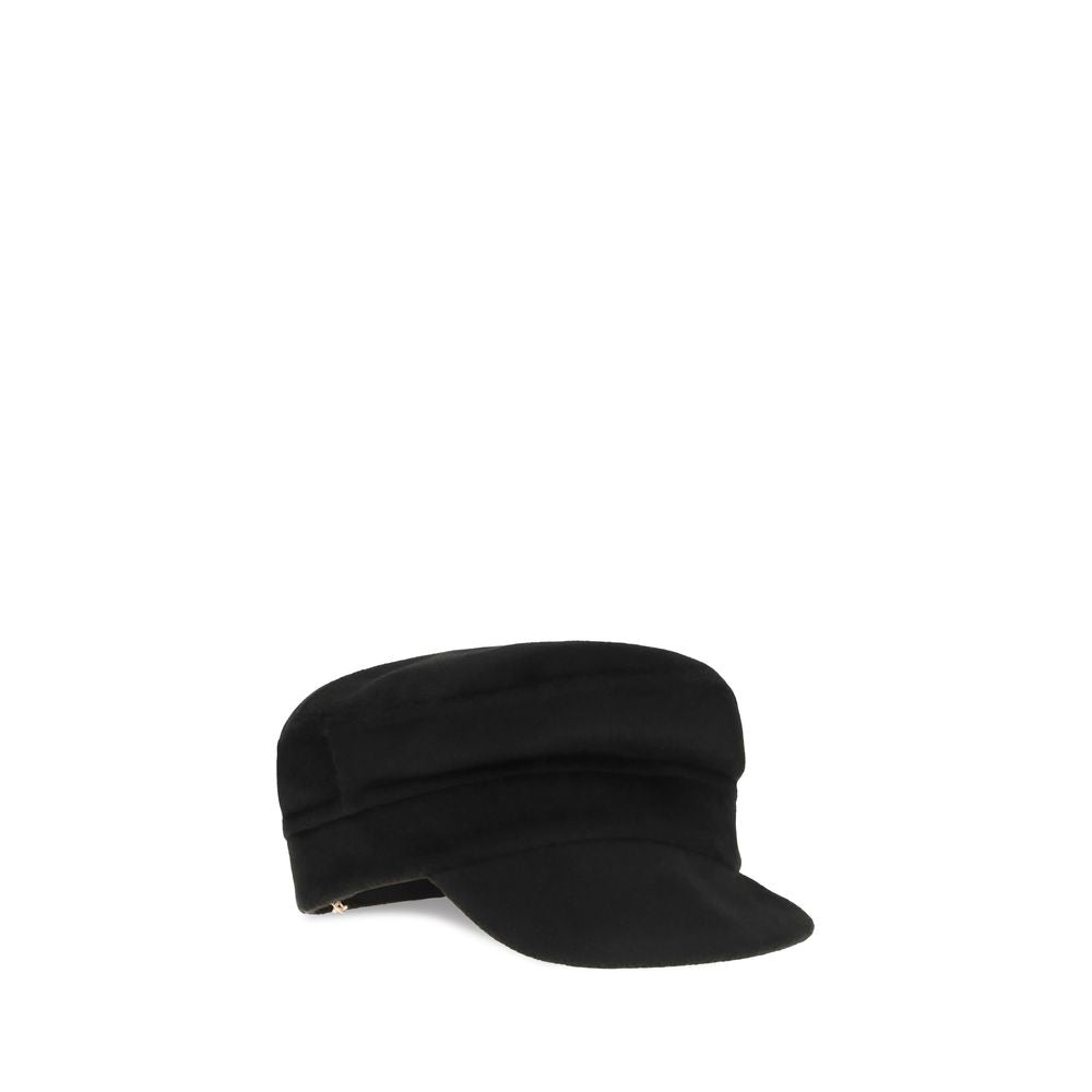 P.A.R.O.S.H. Casquette de baseball Oves Aries en laine noire