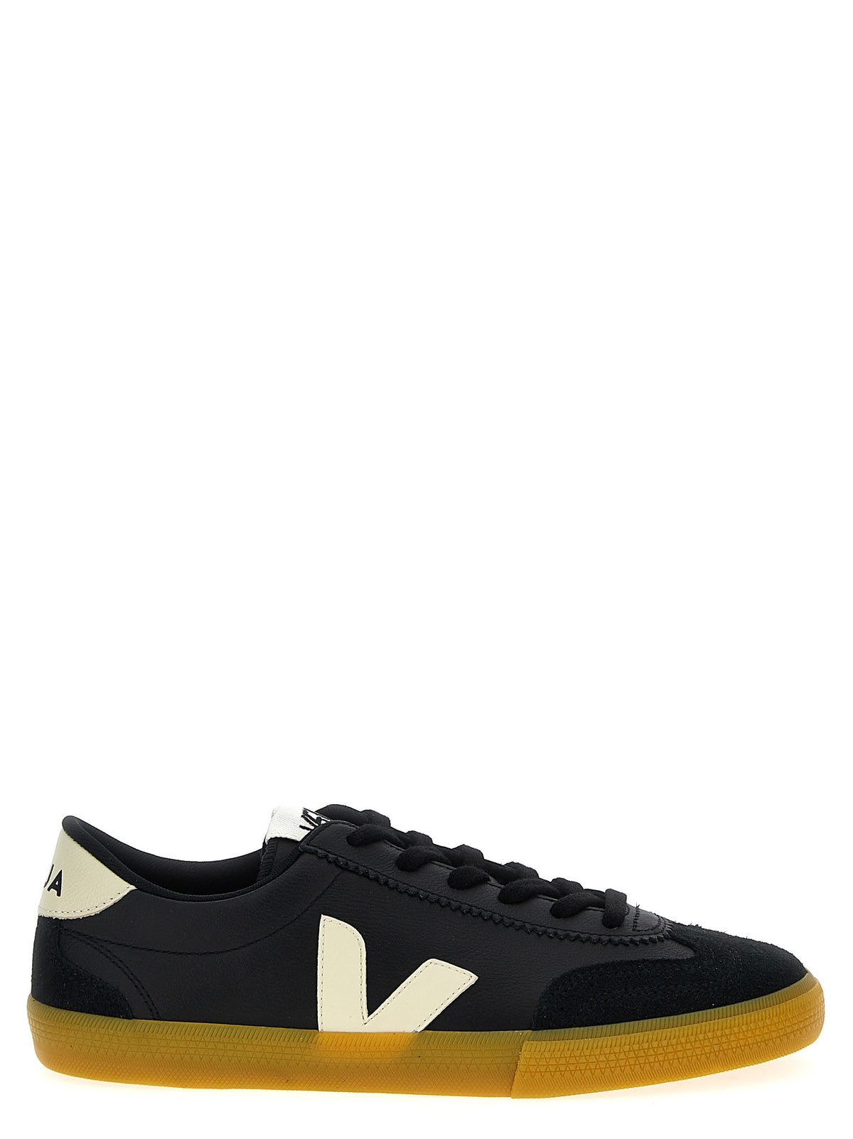 Baskets basses Veja en cuir de veau noir